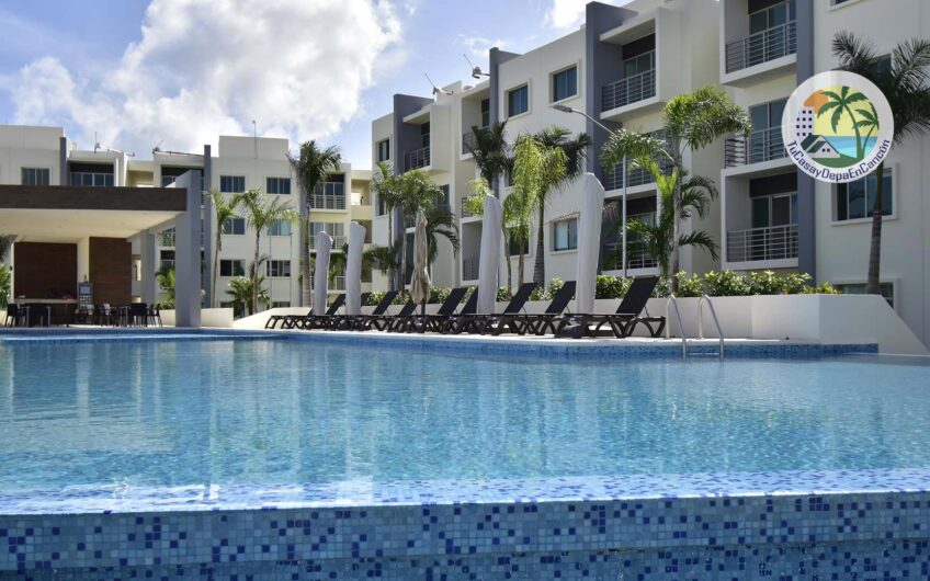 Departamentos de 2 Recámaras en venta en Cancún, Av. Huayacán. Alto crecimiento y plusvalía.